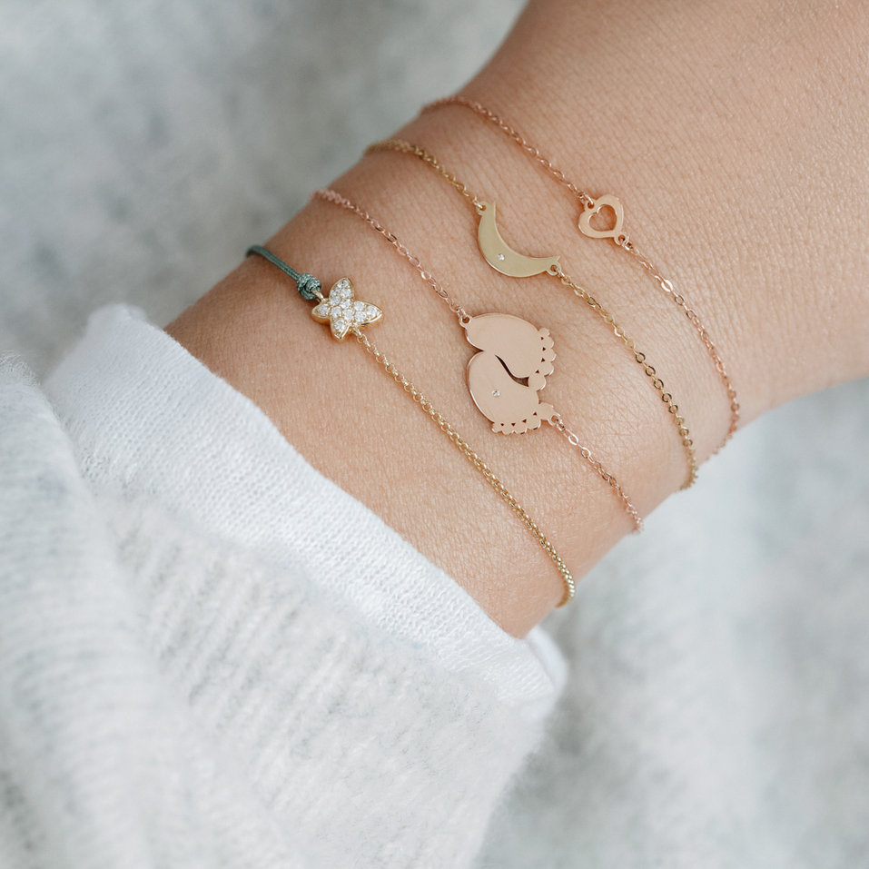 Diamond bracelet One Heart