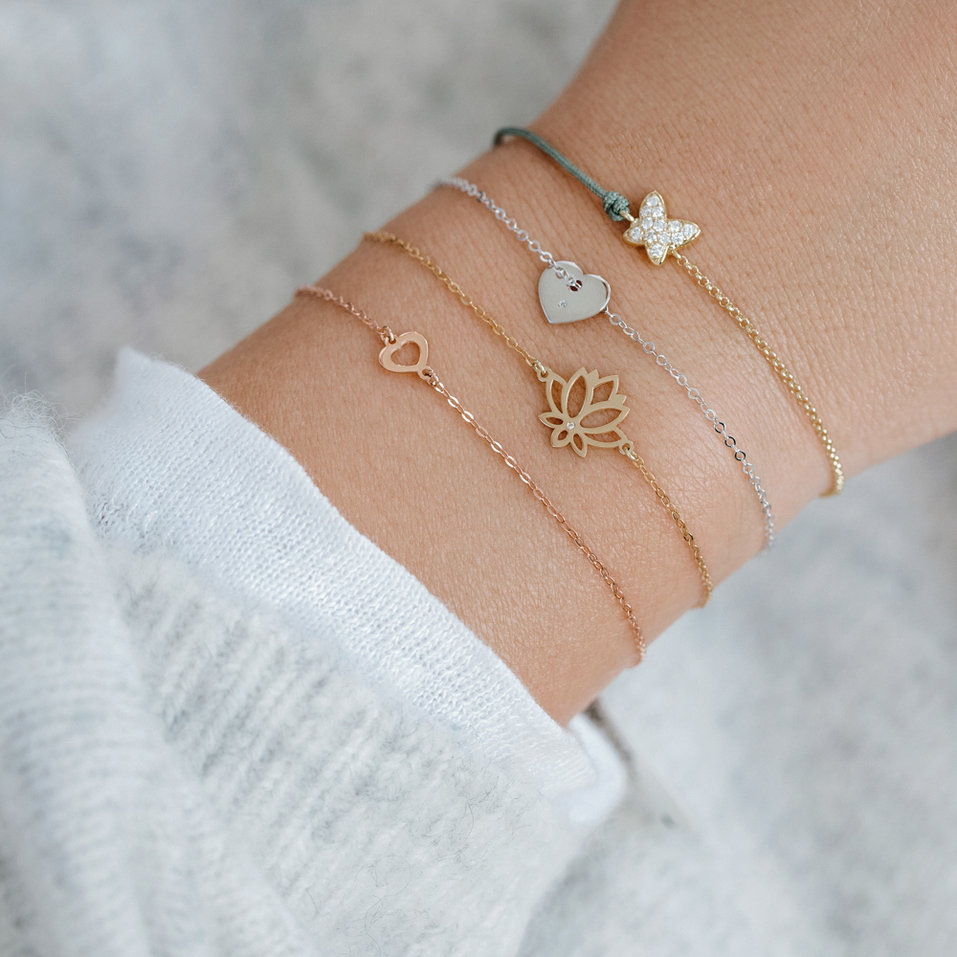 Diamond bracelet One Heart