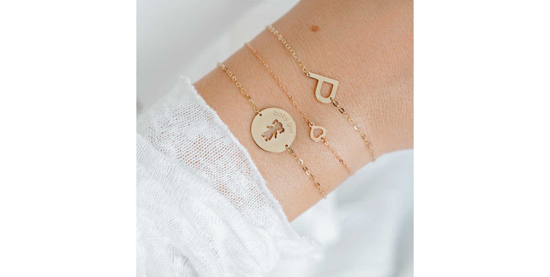 Diamond bracelet One Heart