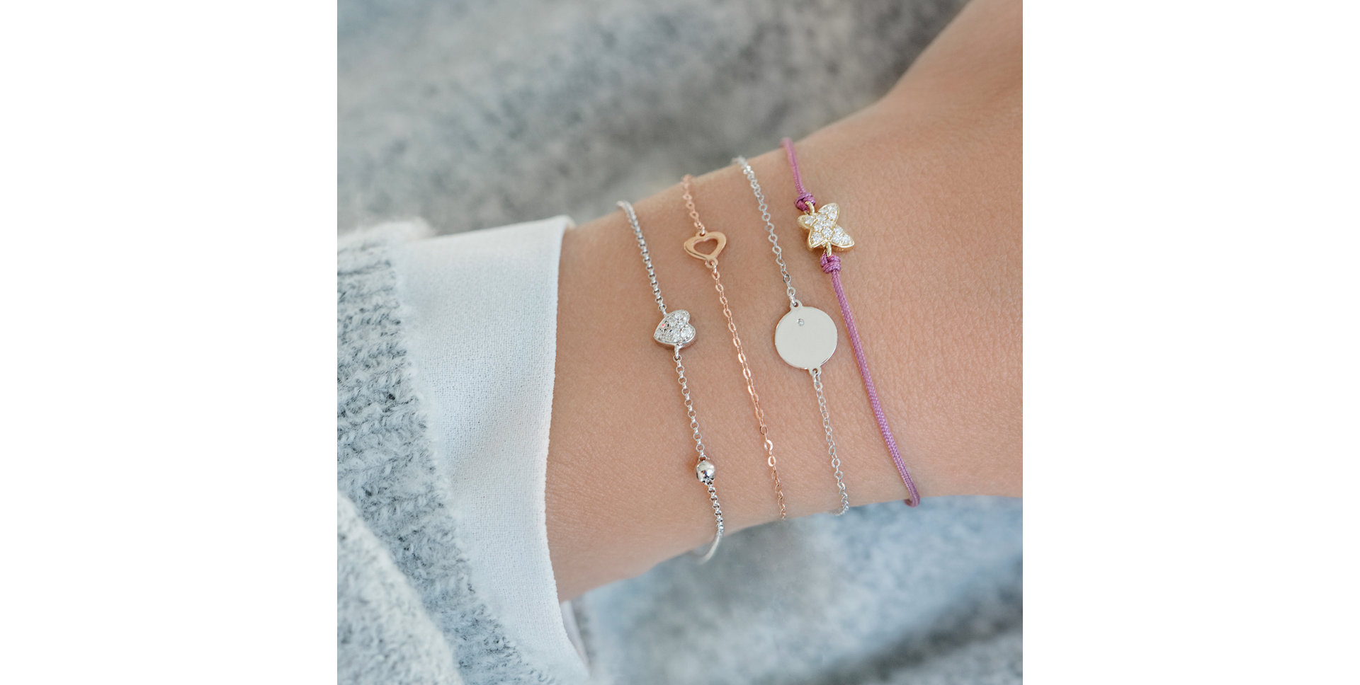 Diamond bracelet One Heart