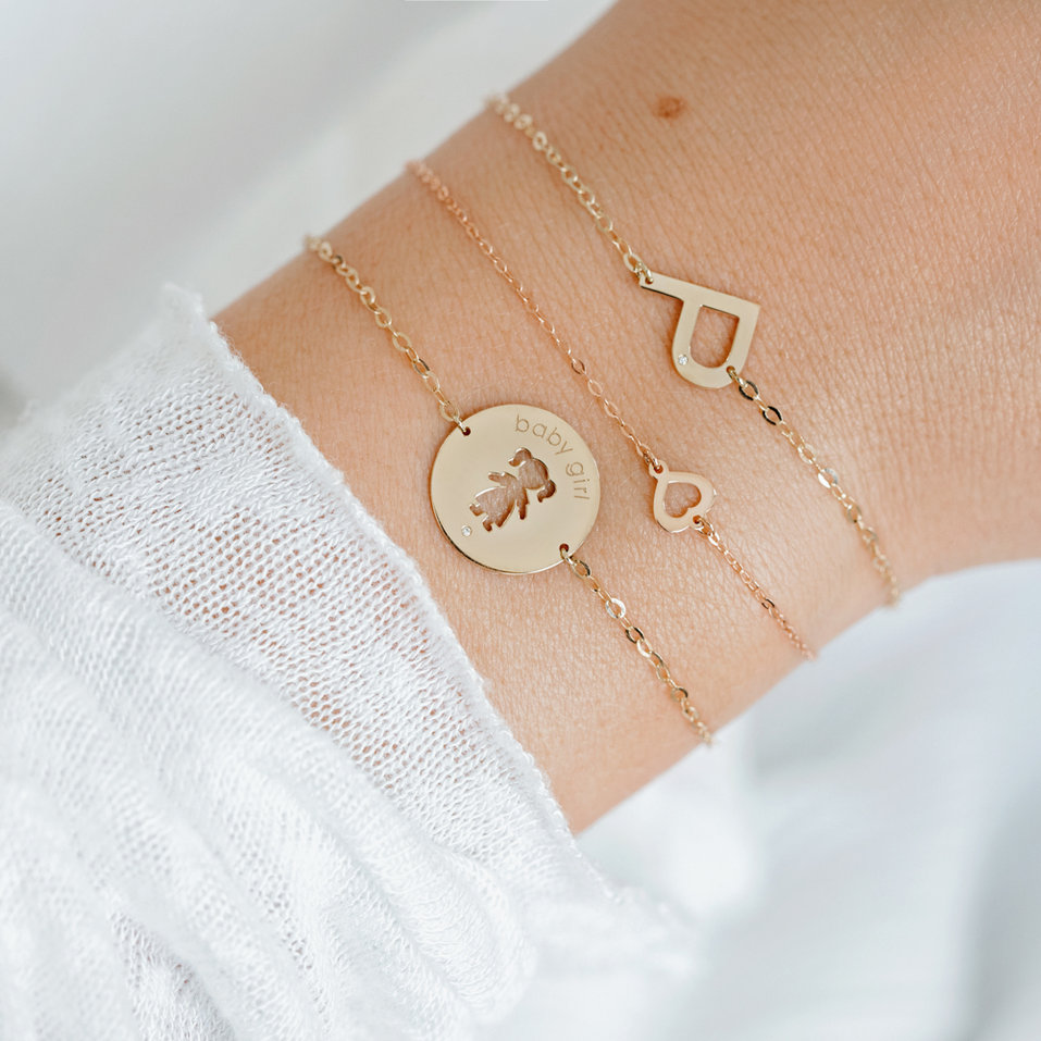 Diamond bracelet One Heart