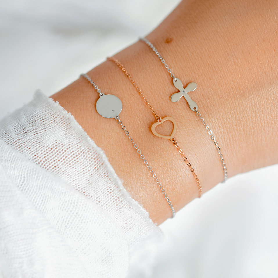 Diamond bracelet One Heart