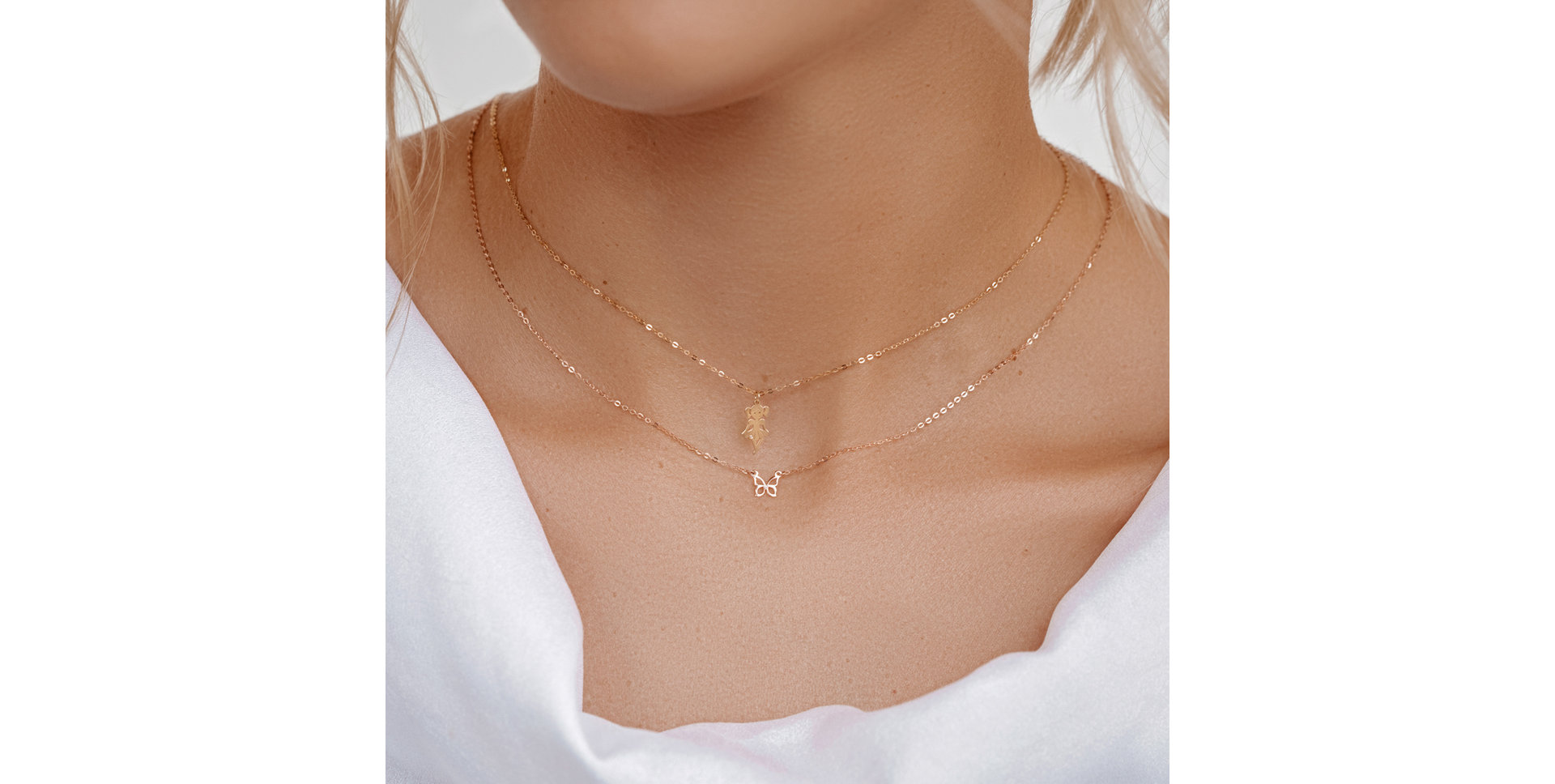 Diamond necklace Butterfly