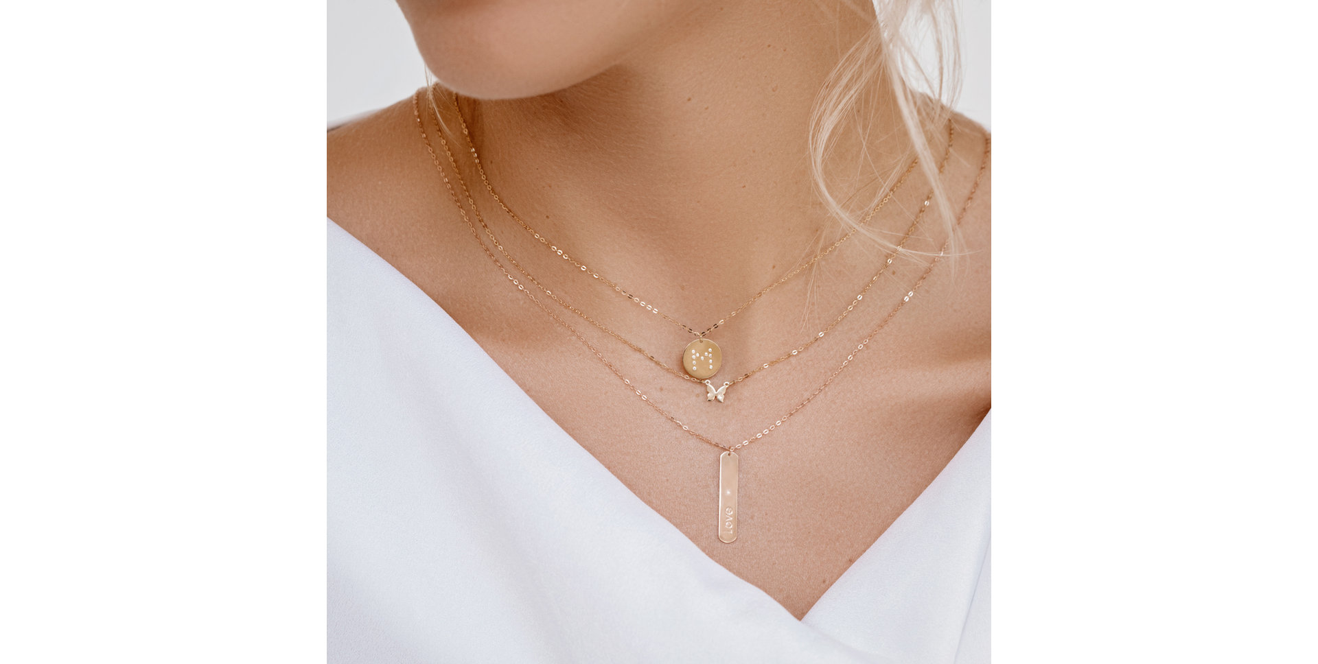 Diamond necklace Extra Butterfly