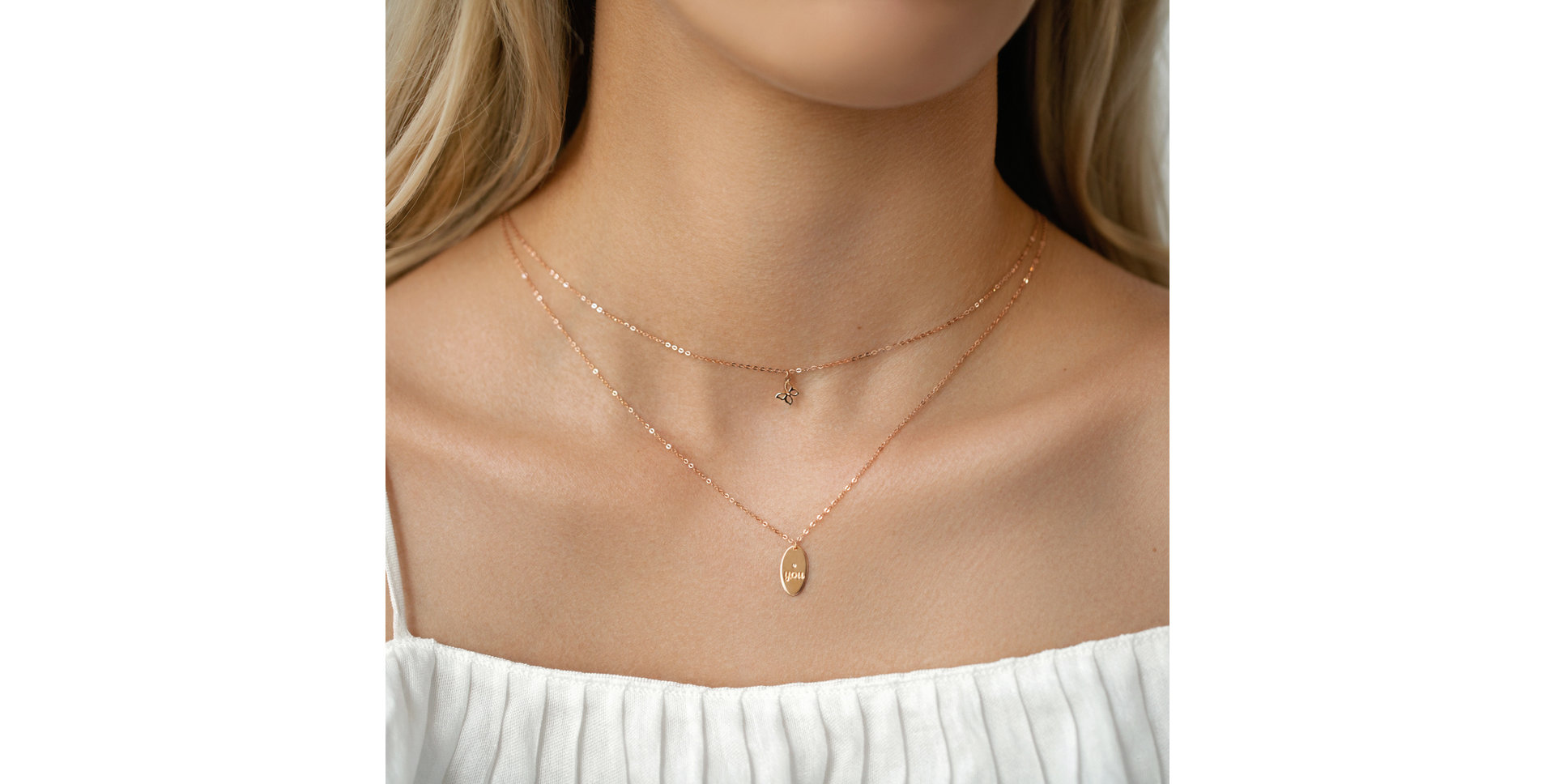 Diamond necklace Extraordinary Butterfly