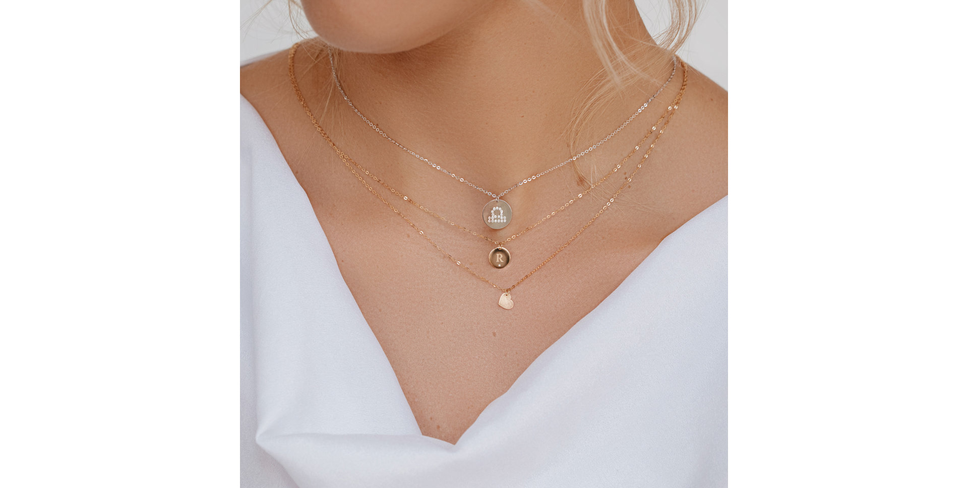 Diamond necklace Libra