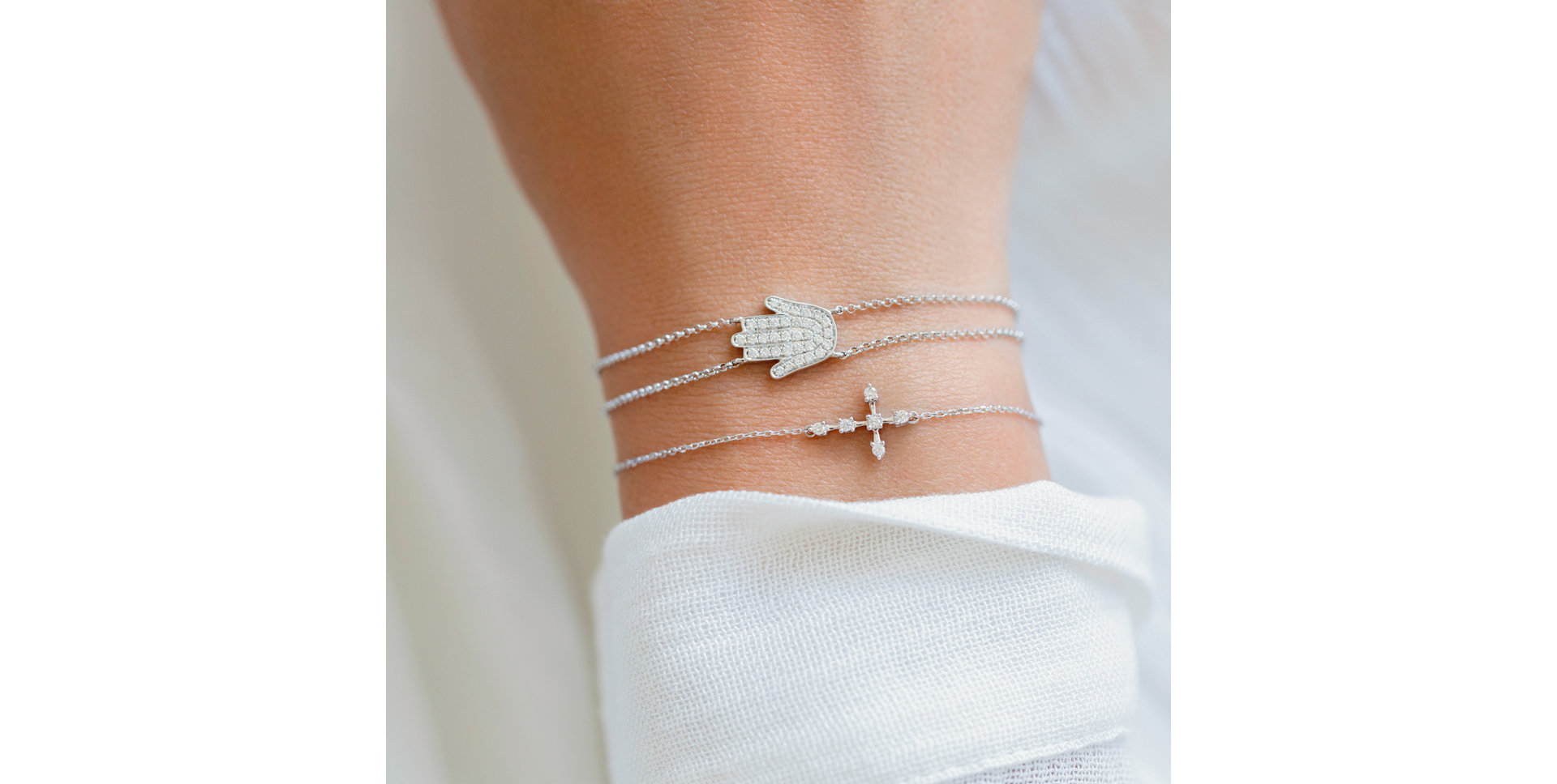 Diamond bracelet Sparkling Cross