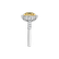 Ring with yellow and white diamonds Sun Galaxy4