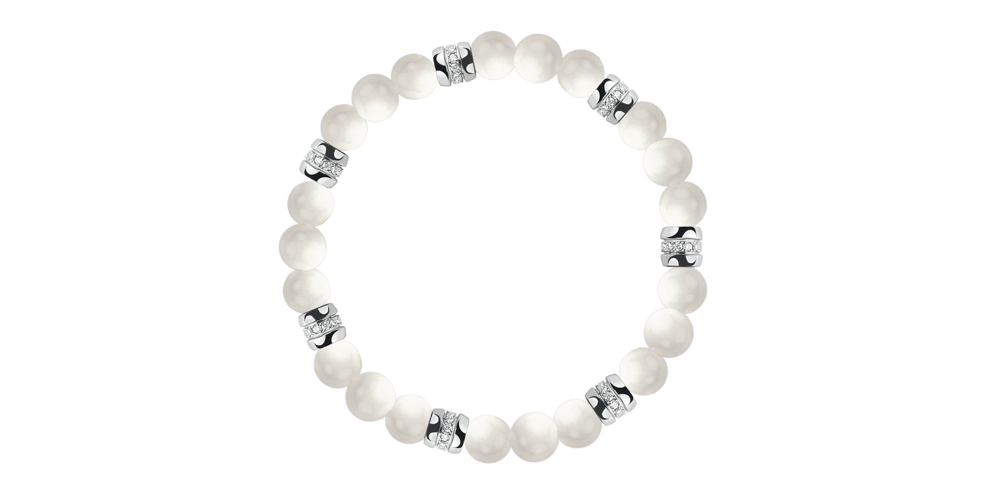 Diamond braclet with Agate Neverending Style