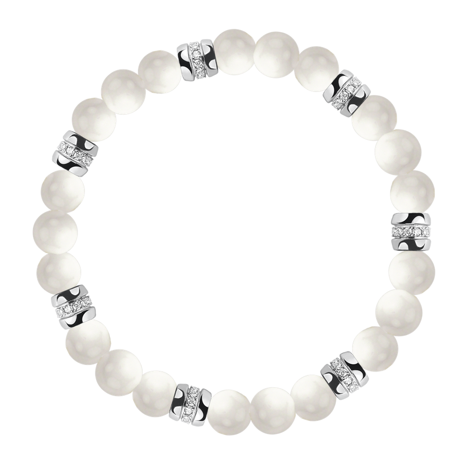 Diamond braclet with Agate Neverending Style