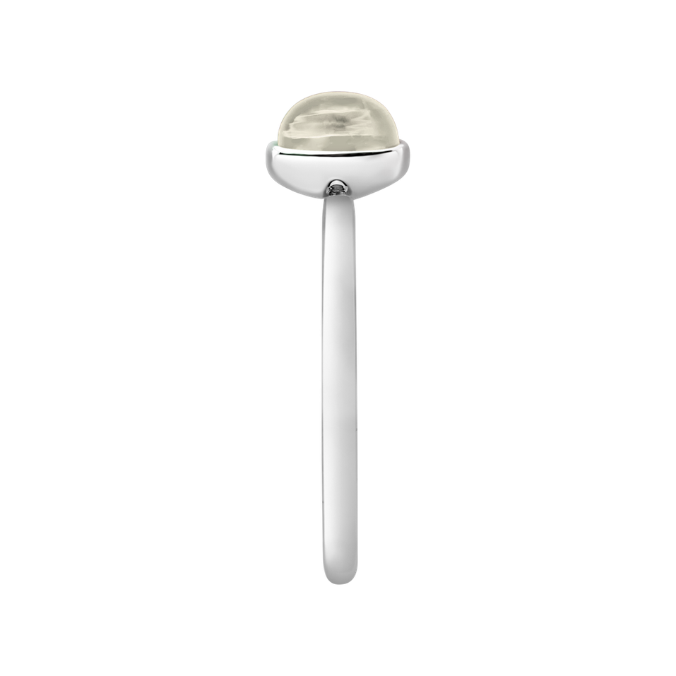 Ring with Moonstone White Bonbon