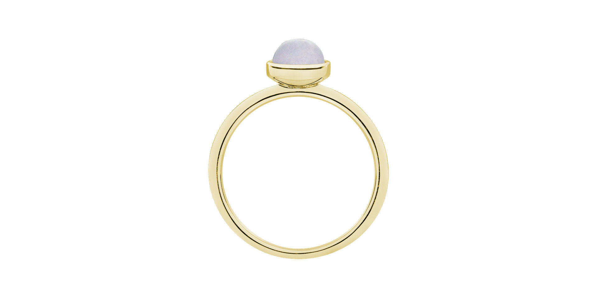 Ring with Blue Chalcedony Bonbon