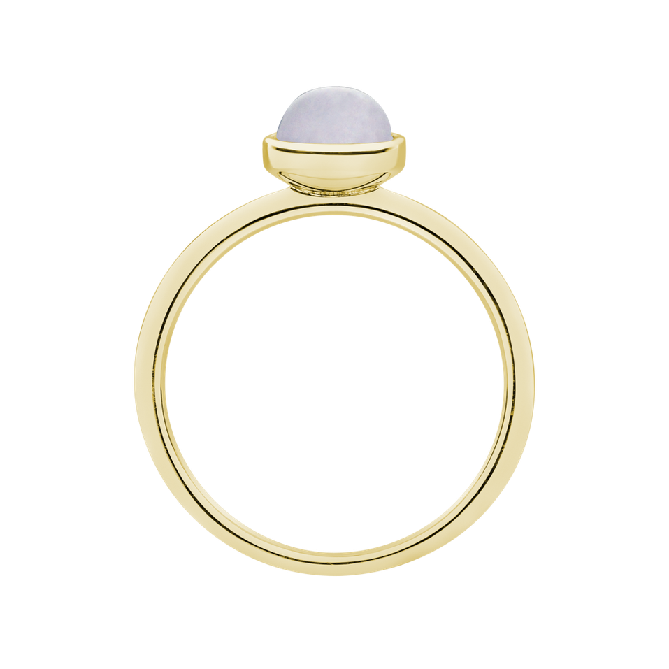 Ring with Blue Chalcedony Bonbon