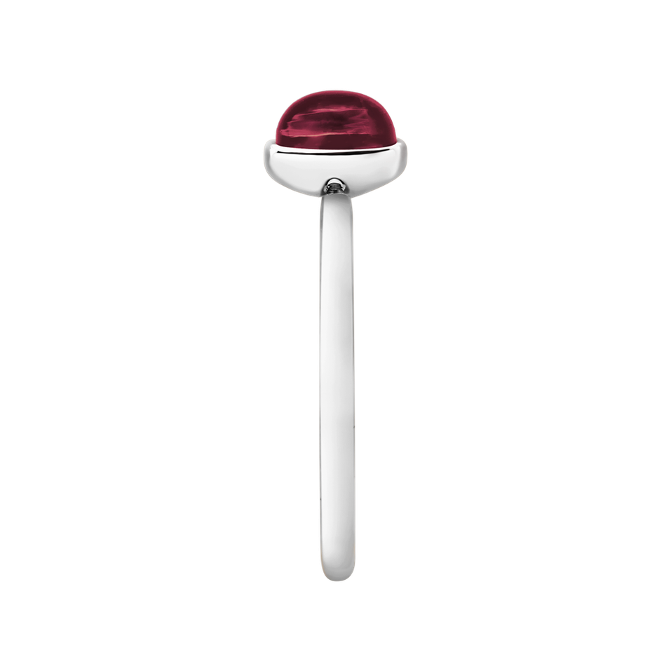 Ring with Pink Garnet Bonbon
