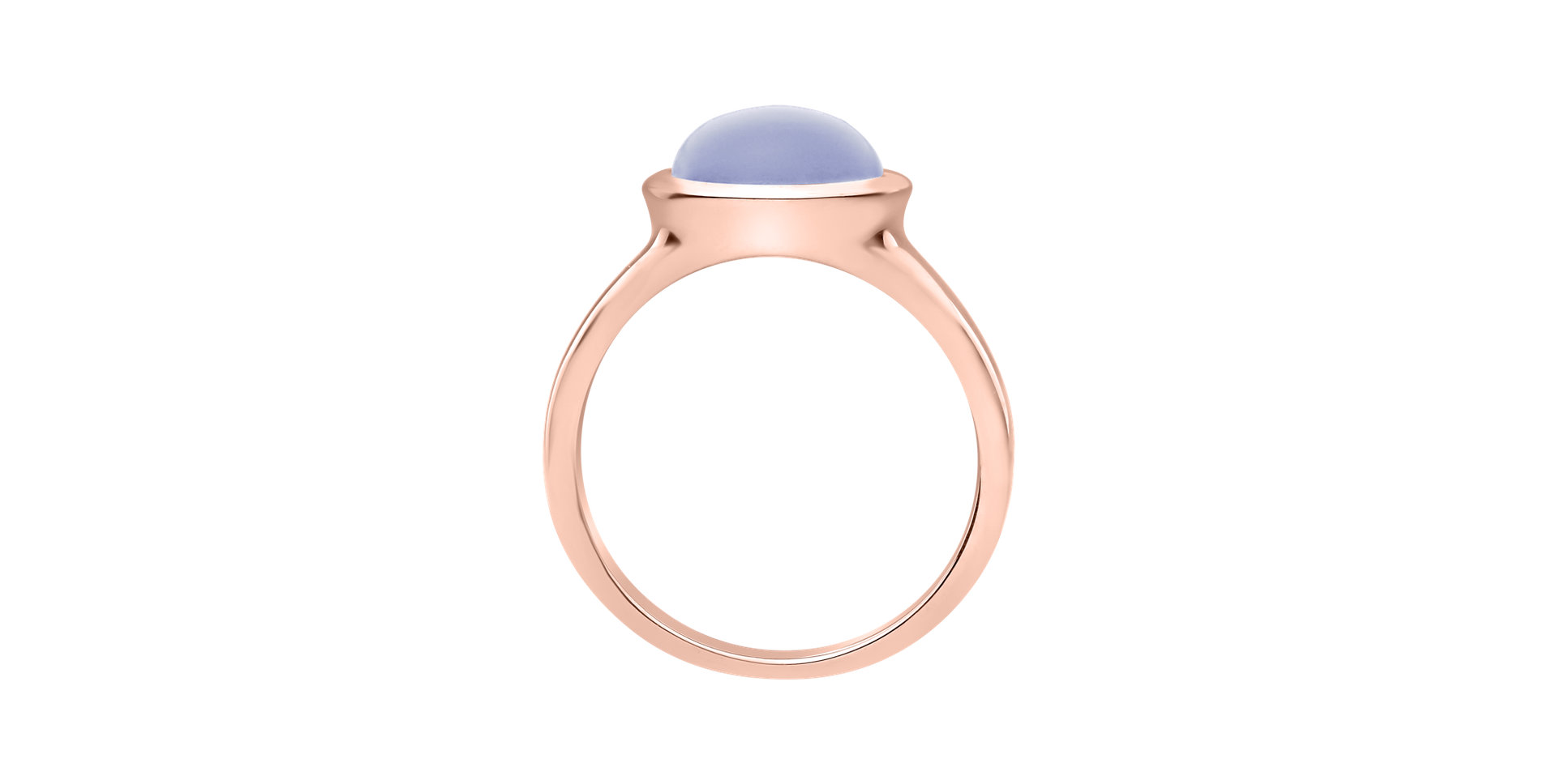 Ring with Blue Chalcedony Bonbon
