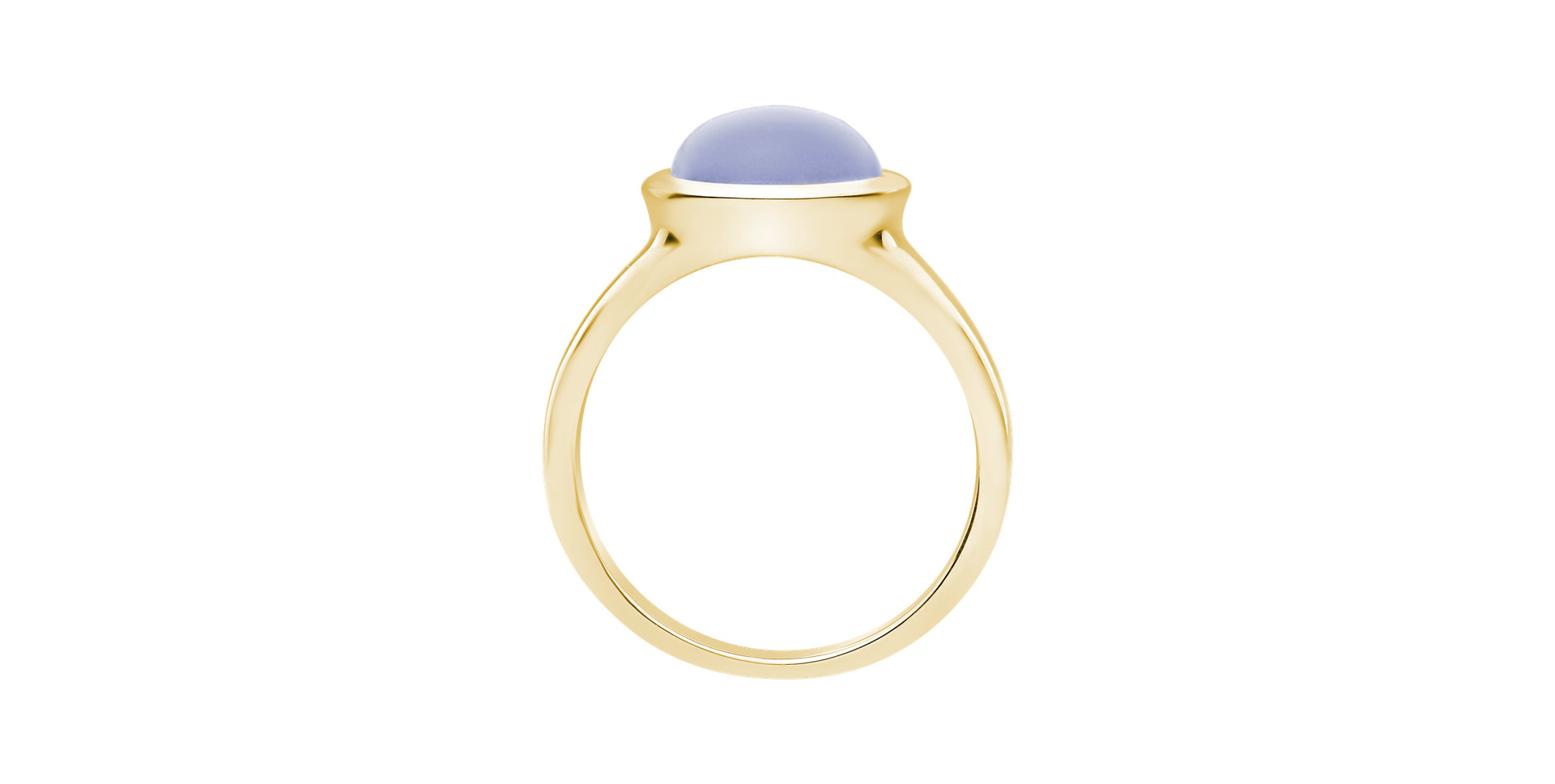 Ring with Blue Chalcedony Bonbon