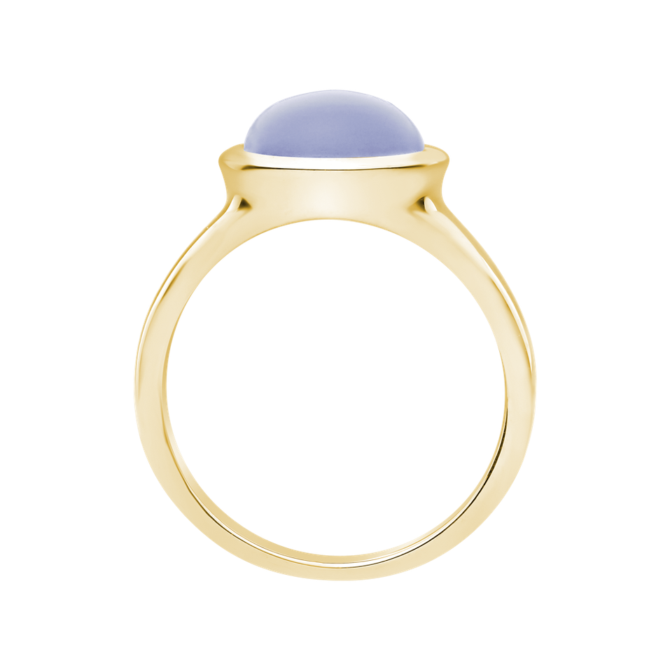 Ring with Blue Chalcedony Bonbon