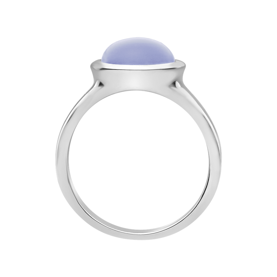 Ring with Blue Chalcedony Bonbon