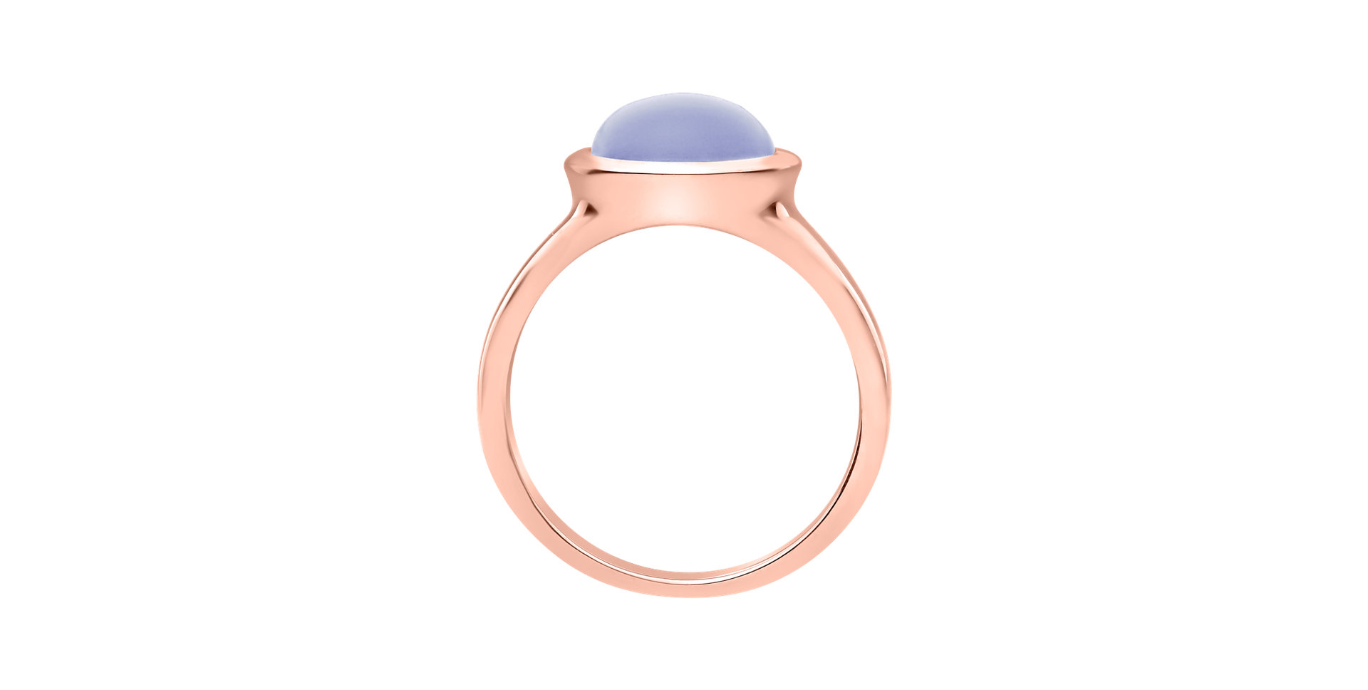 Ring with Blue Chalcedony Bonbon
