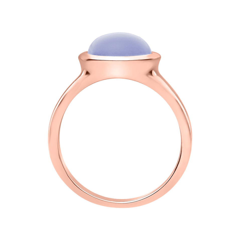 Ring with Blue Chalcedony Bonbon