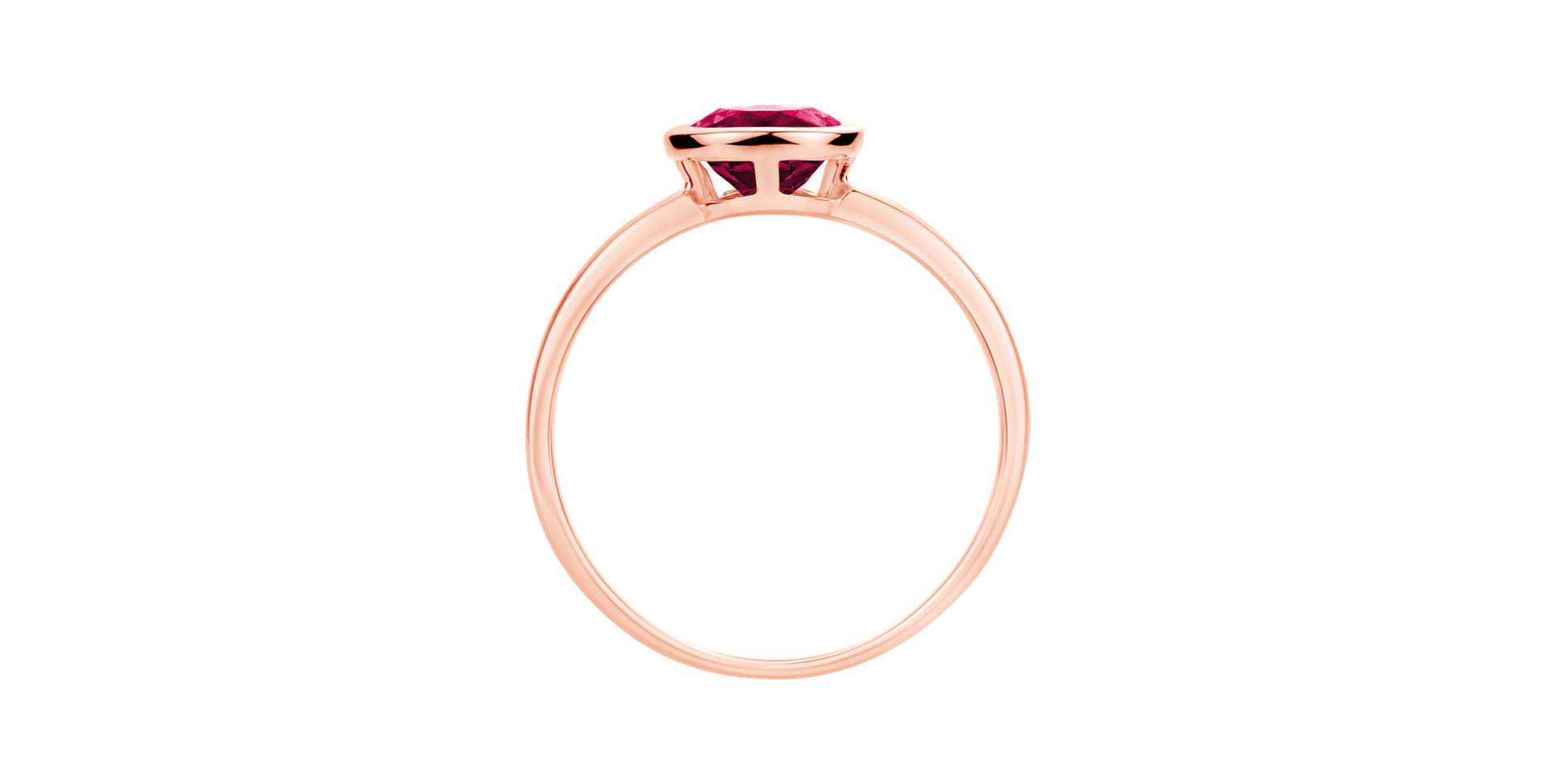 Ring with Pink Garnet Bonbon