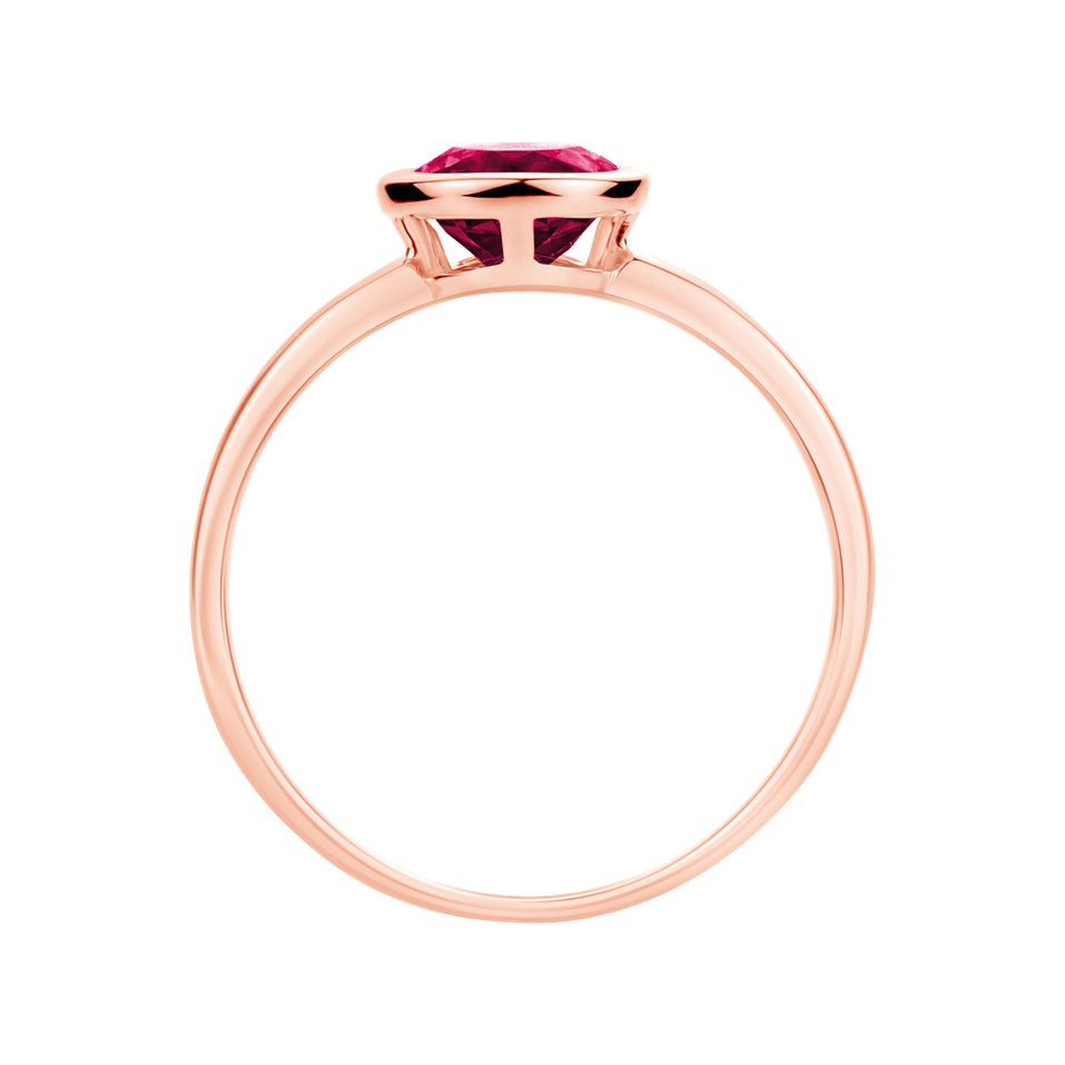 Ring with Pink Garnet Bonbon