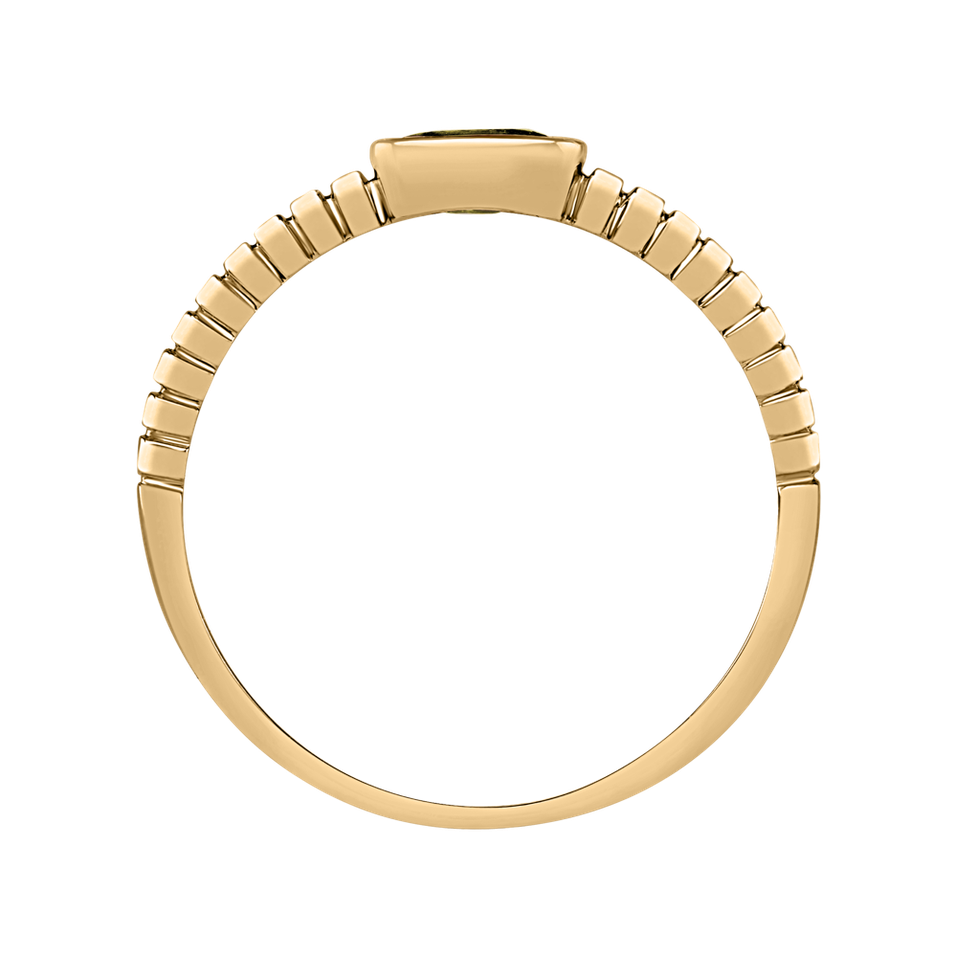 Ring with Smoky Quartz Bonbon