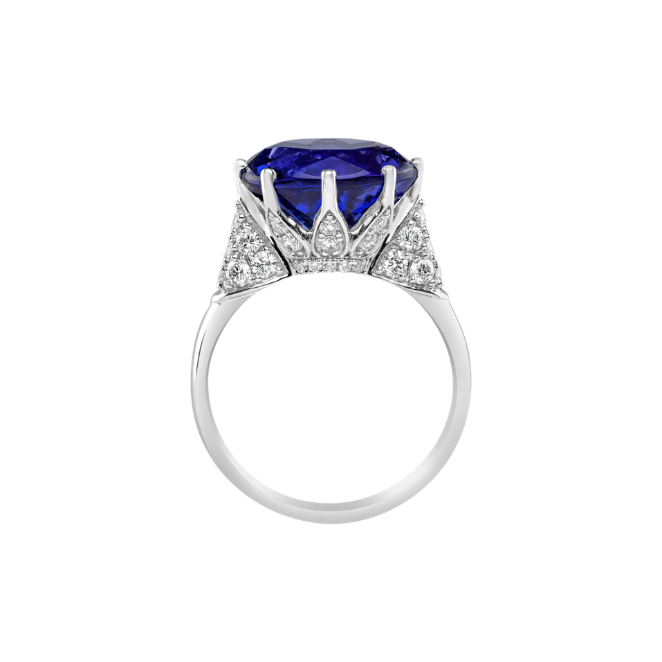 Diamond ring with Tanzanite Magic Gentility