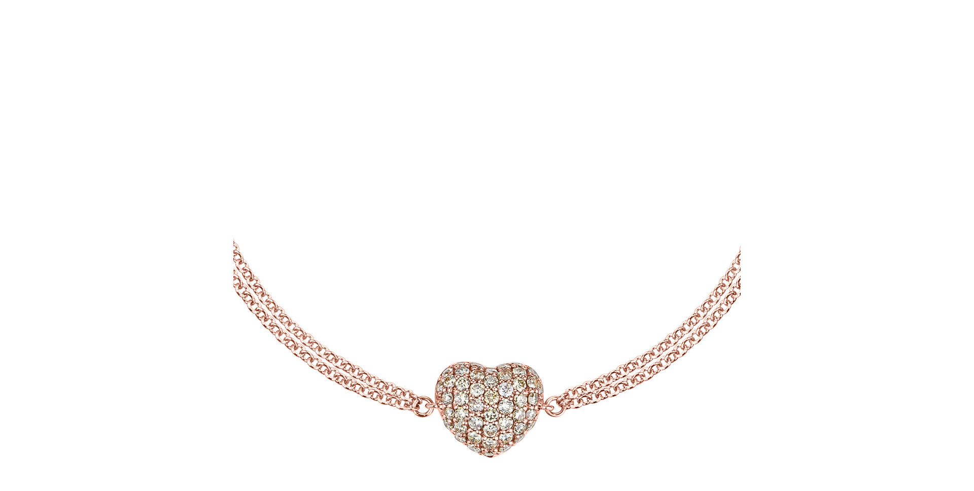 Bracelet with brown diamonds Love Princess