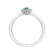 Diamond ring with Emerald Princess4