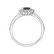 Diamond ring with Sapphire Princess4