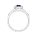 Diamond ring with Sapphire Princess4
