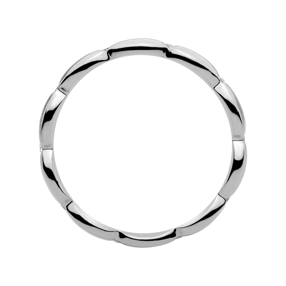 Diamond ring Princess Crown