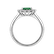 Diamond ring with Emerald Princess4