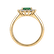 Diamond ring with Emerald Princess4