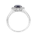 Diamond ring with Sapphire Princess4