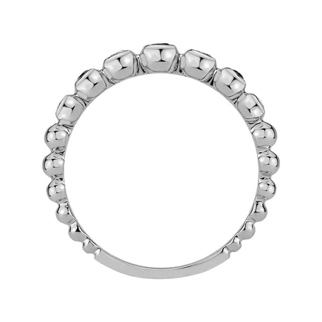 Diamond ring with Sapphire Shiny Dots