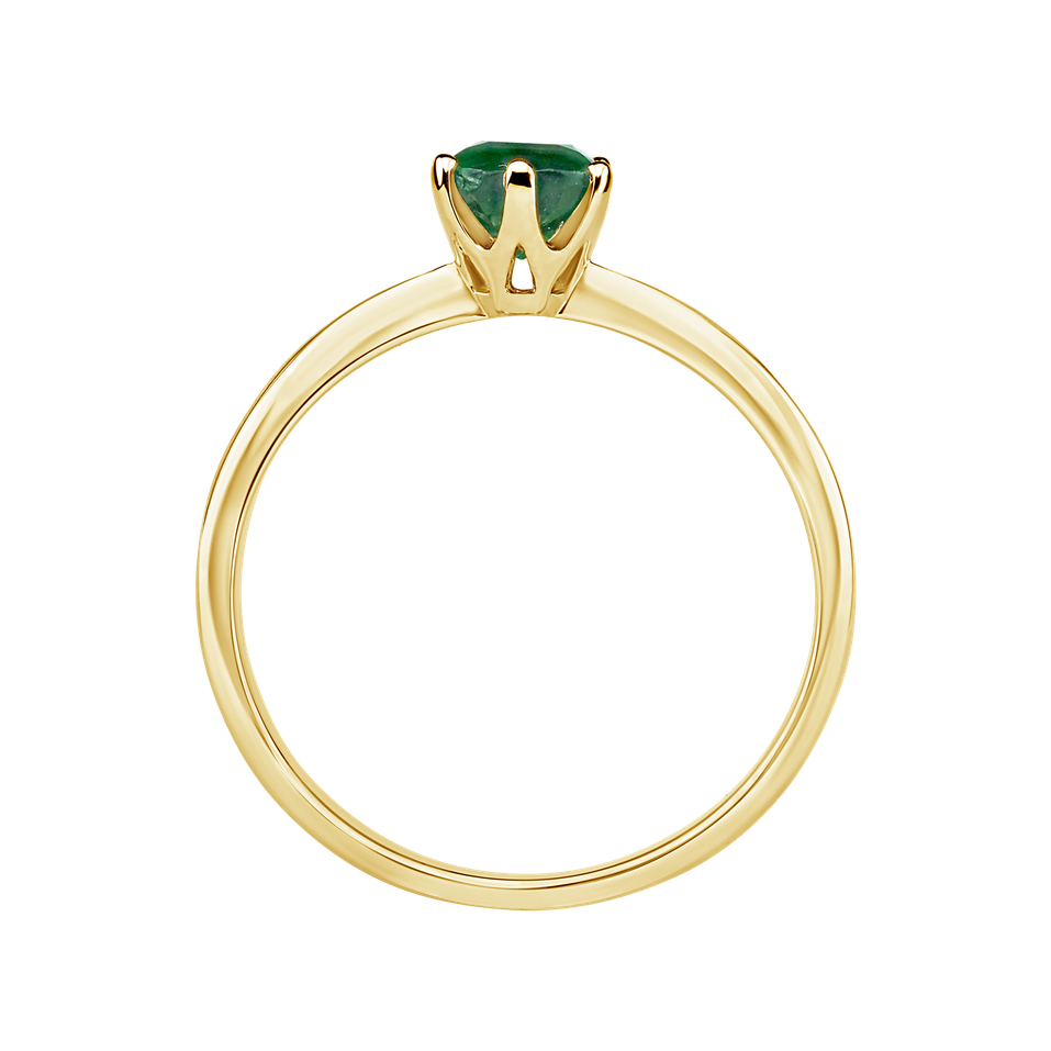 Ring with Emerald Bonbon