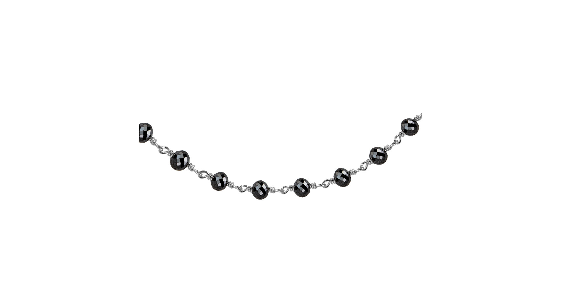 Bracelet with black diamonds Dark Melody