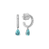 Diamond earrings with Paraiba Aqua Soul4