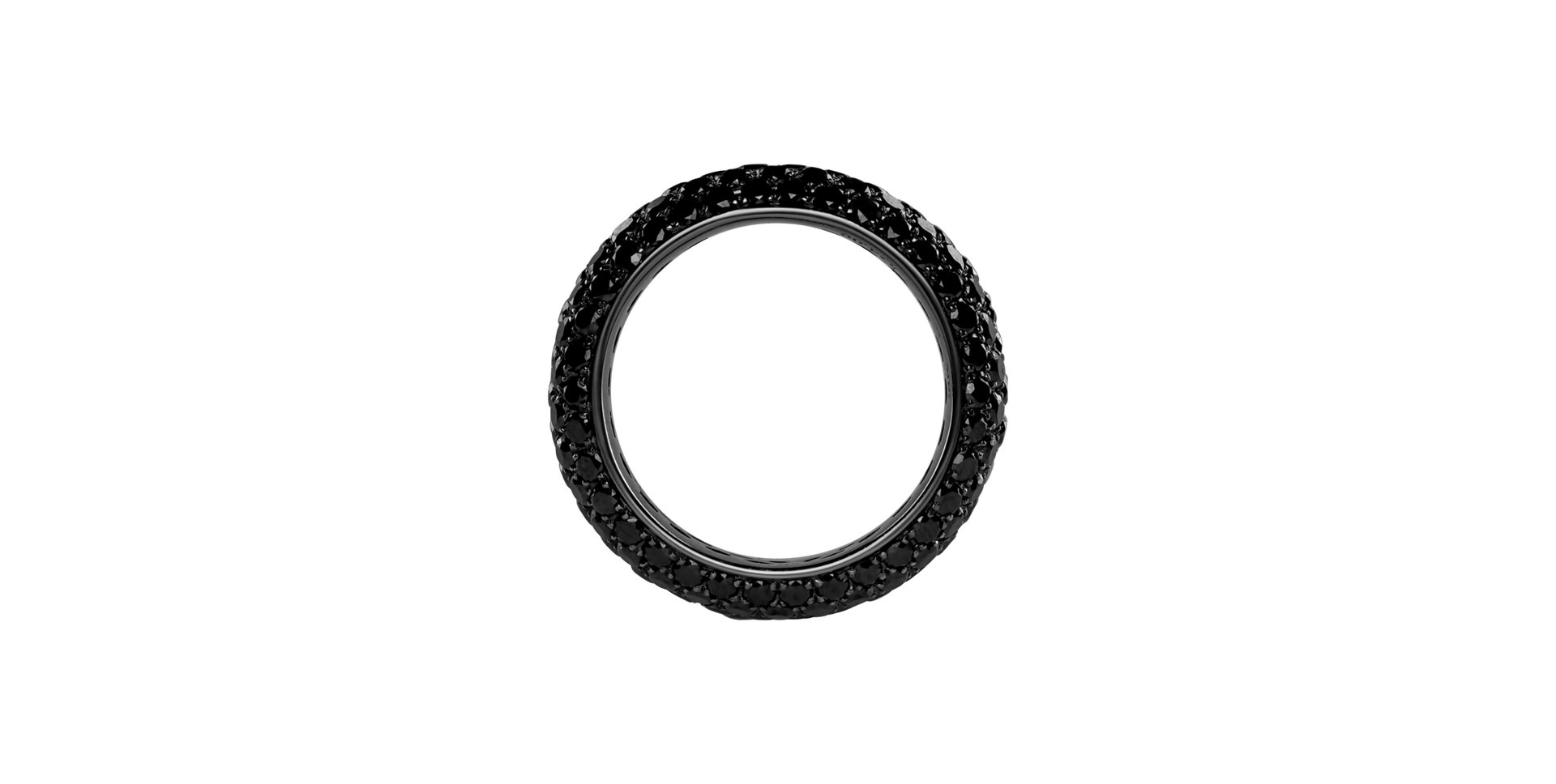 Ring with black diamonds Euanthe