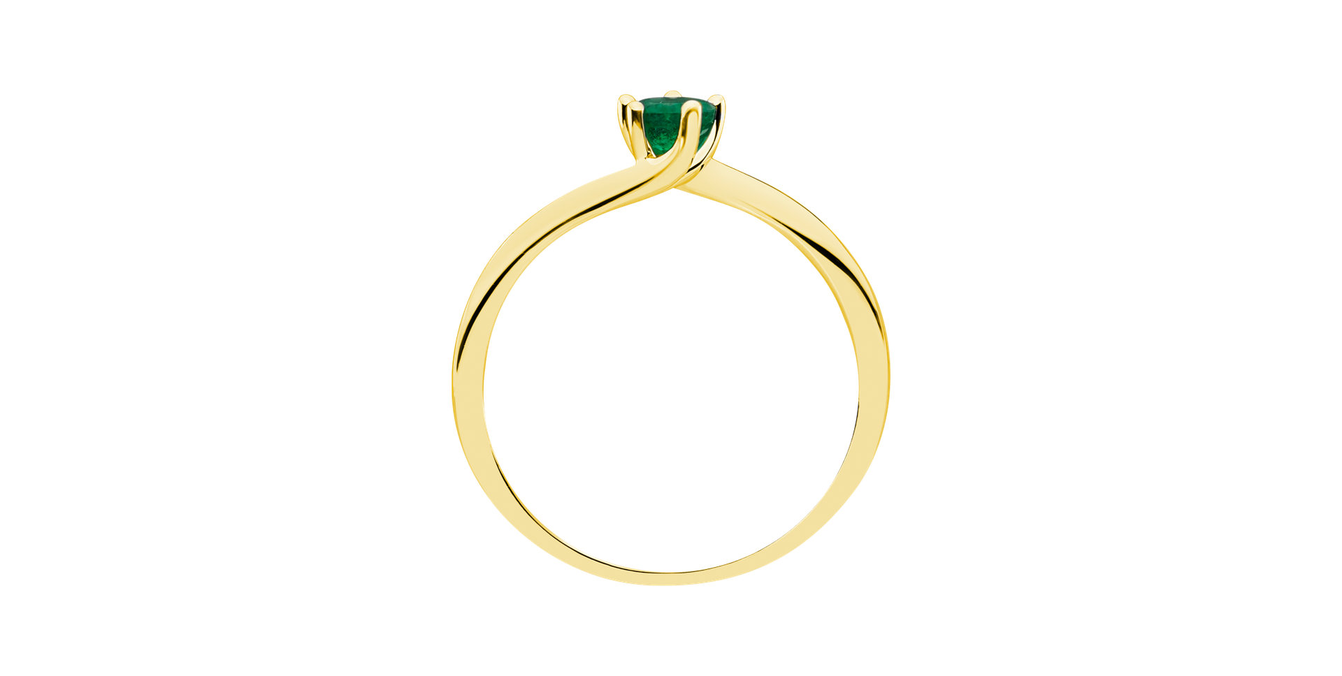 Ring with Emerald Bonbon