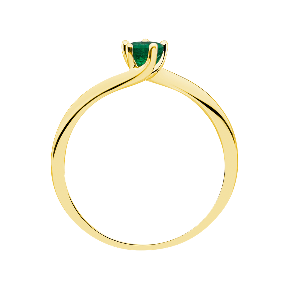 Ring with Emerald Bonbon