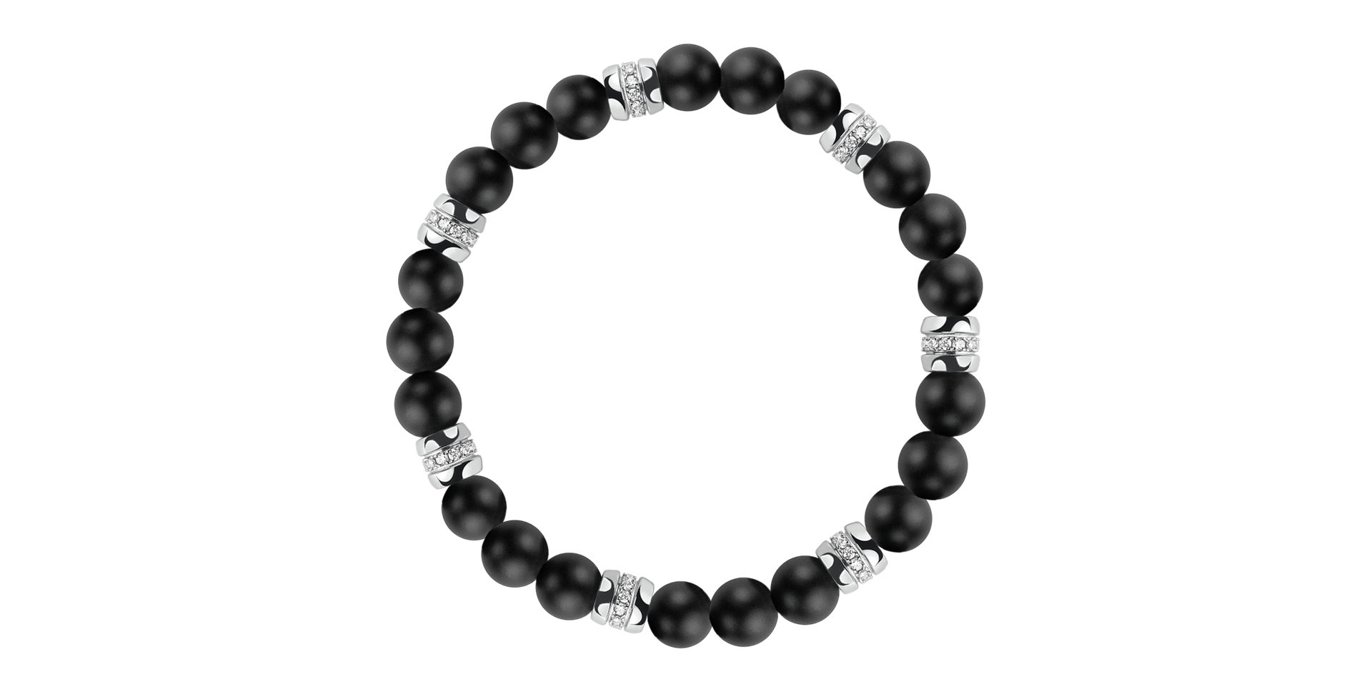 Diamond braclet with Agate Neverending Style