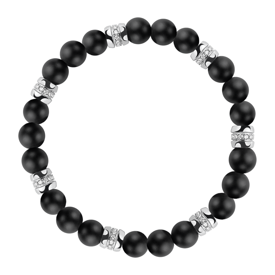 Diamond braclet with Agate Neverending Style