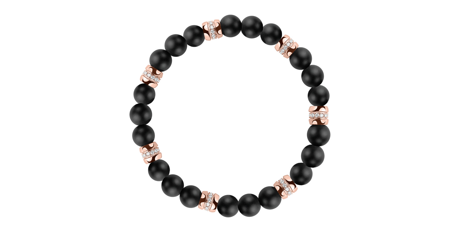 Diamond braclet with Agate Neverending Style