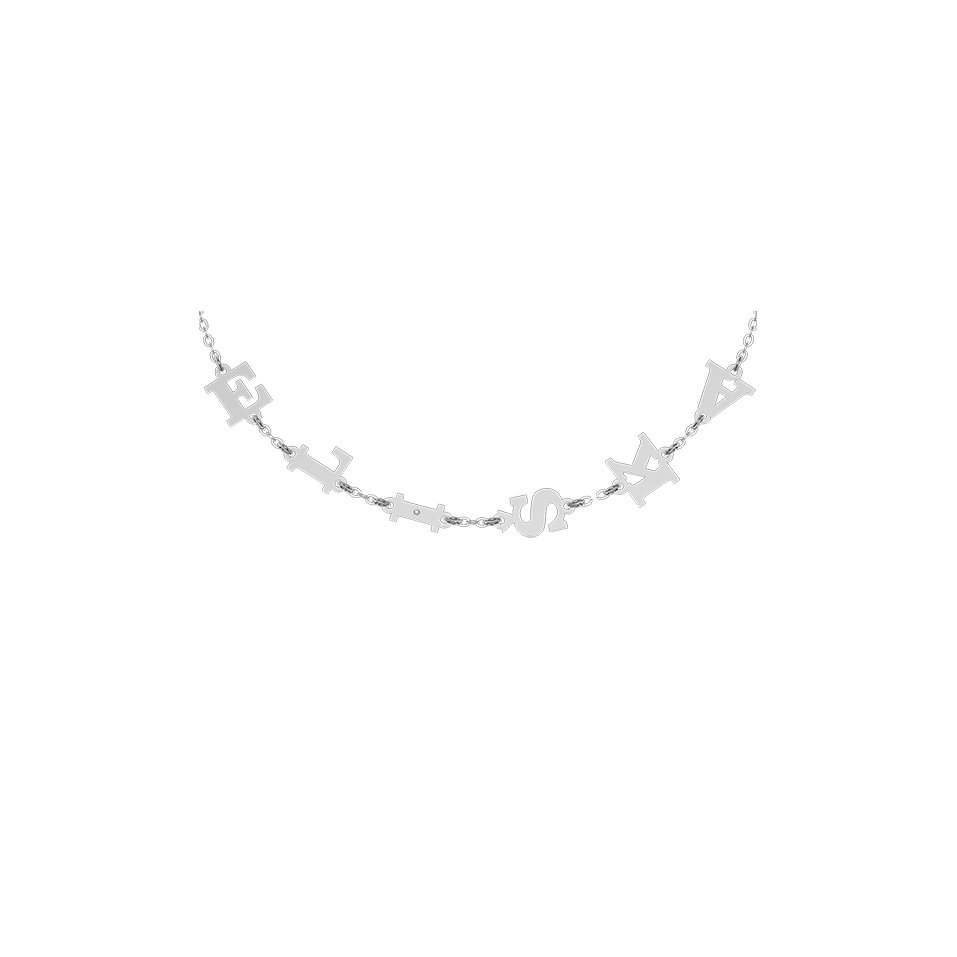 Diamond bracelet Big Letters