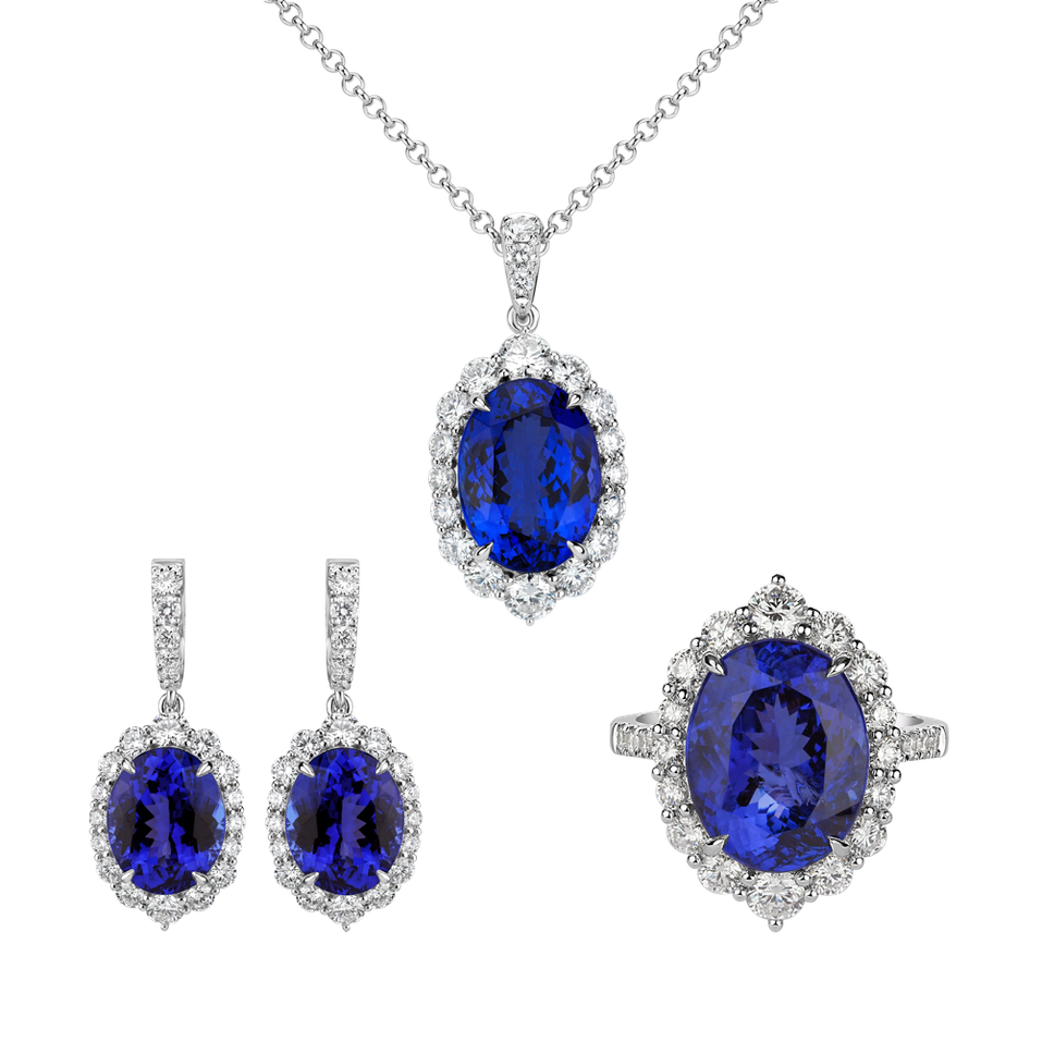 Diamond necklace with Tanzanite Tanzania Treasure