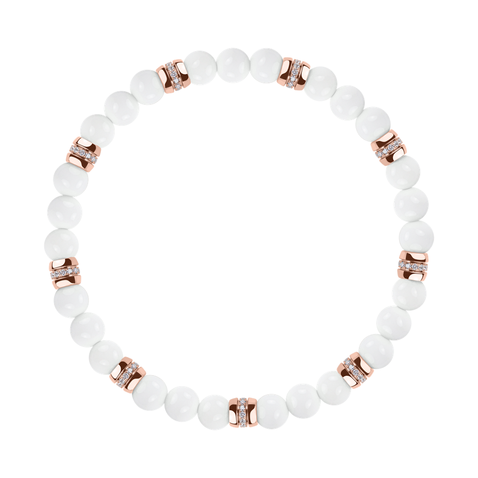 Diamond braclet with Agate Neverending Style