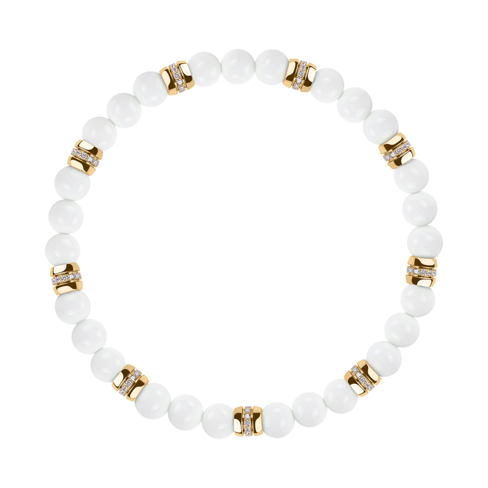 Diamond braclet with Agate Neverending Style